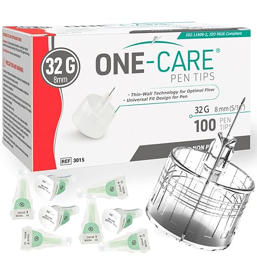 ONE-CARE Pen Tips 32G x 8 mm (5/16”) – Ultra-Fine