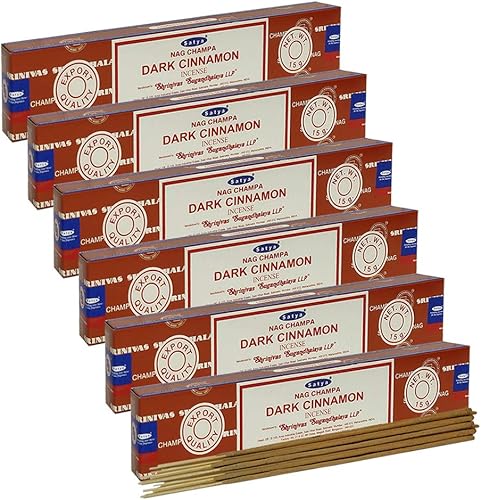 Vista 30 de Satya Sai Baba Nag Champa - Varitas de incienso de 0.53 oz y soporte - Paquete de 6 (aproximadamente 90 varillas)