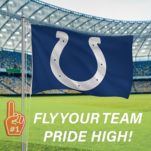 Miniatura 140 de NFL Dallas Cowboys - Bandera duradera de 3 x 5 para exteriores con ojales, bandera y pancarta resistentes para jardín al aire libre y patio, bandera