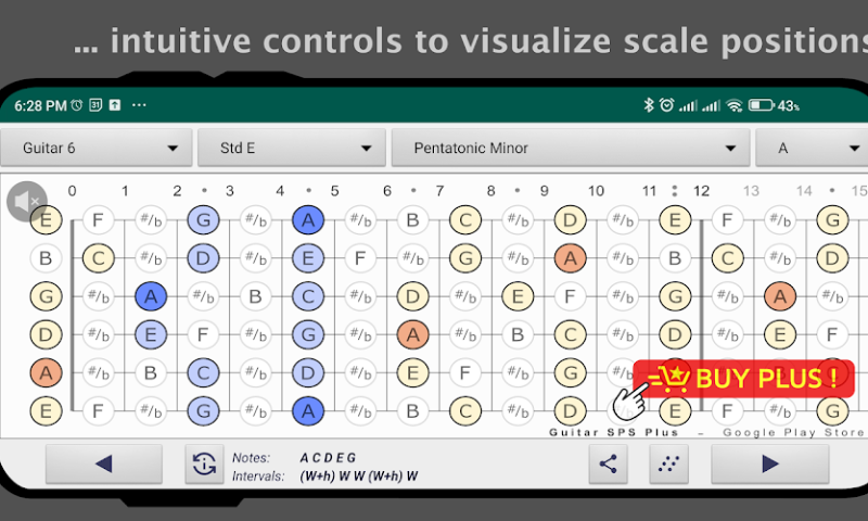 Plugin Scale Pattern Guitar Scales Patterns Lite - App on Amazon Appstore