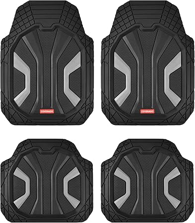 Coverado Car Mats All Weather Anti-Slip Design