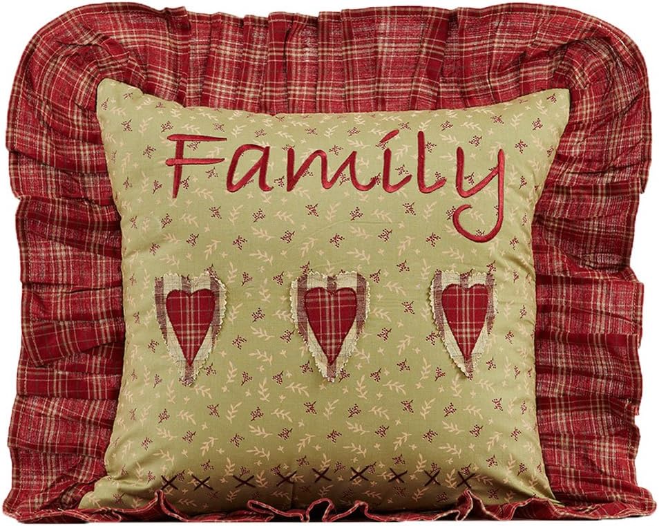 Heartland Ruffled Family Pillow