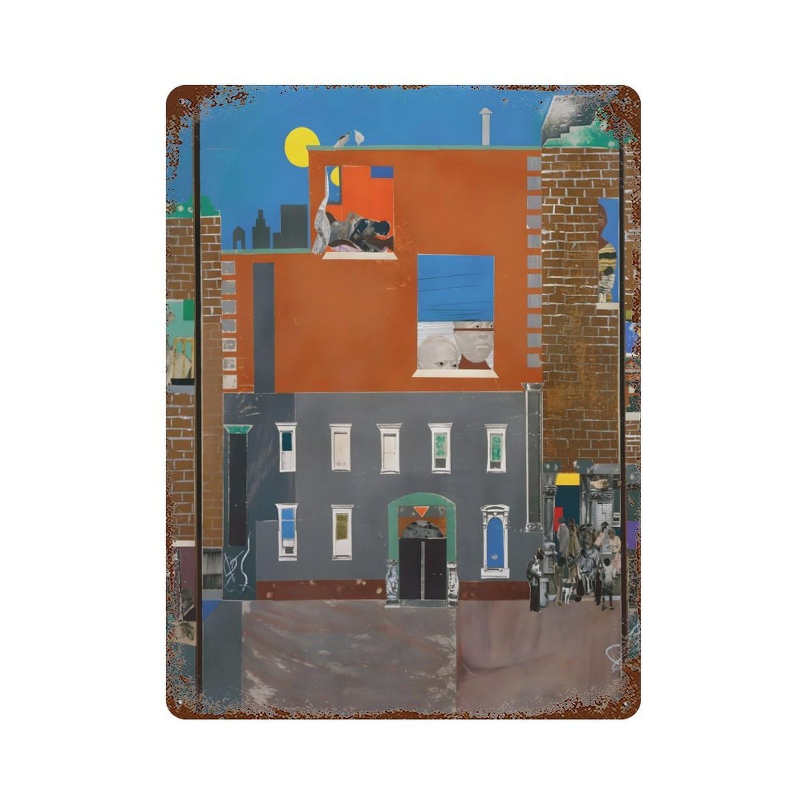 xiaoxiaoshen Romare Bearden (44) Wall Decor Art Metal Tin Poster Modern Home Decor Art Home Bar Shop Decorations Vintage Sign 40x30cm