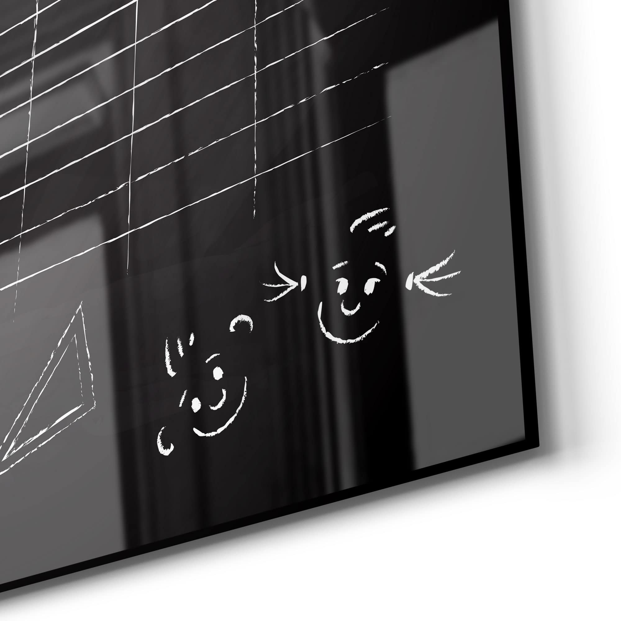 DEQORI Glas-Magnettafel | 30x30 cm groß | Motiv Vorlage: Stundenplan | Memo-Board aus Glas | Magnetboard inkl. Magnete, Stift & Tuch für Küche & Büro | Tafel magnetisch & beschreibbar