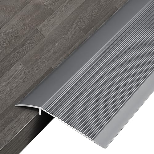 Aluminum Transition Strips for Doorway, Metal Threshold Ramps Width 10cm, Carpet Edge Strip Non-Slip, Smooth and Easy to Clean, Doorway Edge Trim