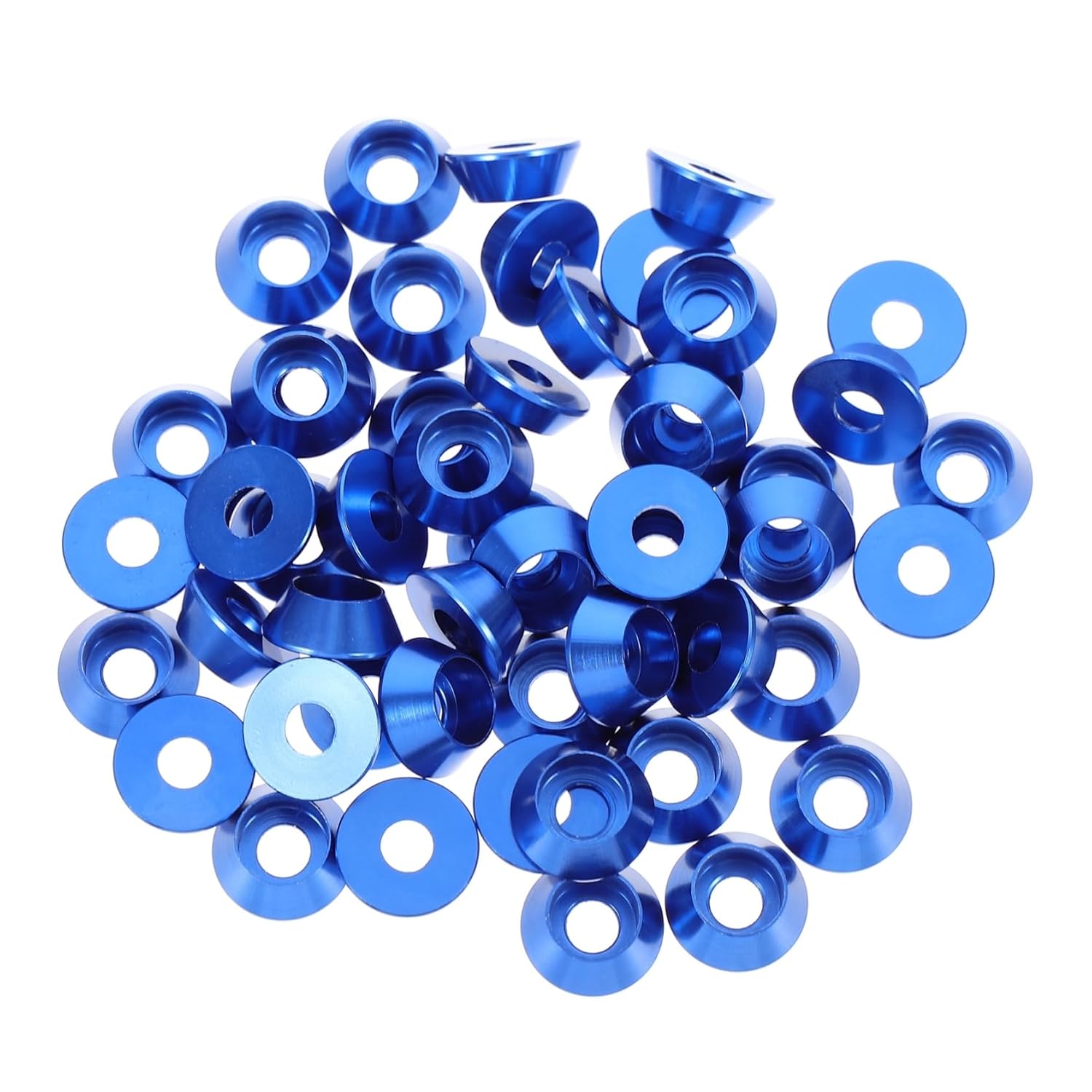 50pcs Aluminum Spacer Conical Washer Anodized Cup Gasket Washer for Replacement