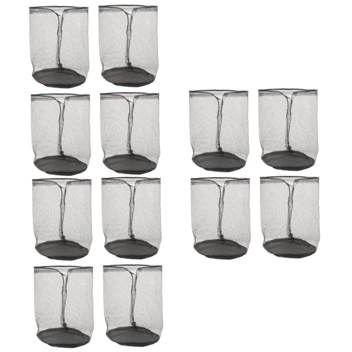 NOLITOY 3sets Cone Drawstring Bag Mesh Pouch for Yoga Mat Sports Bag Drawstring 4pcs*3