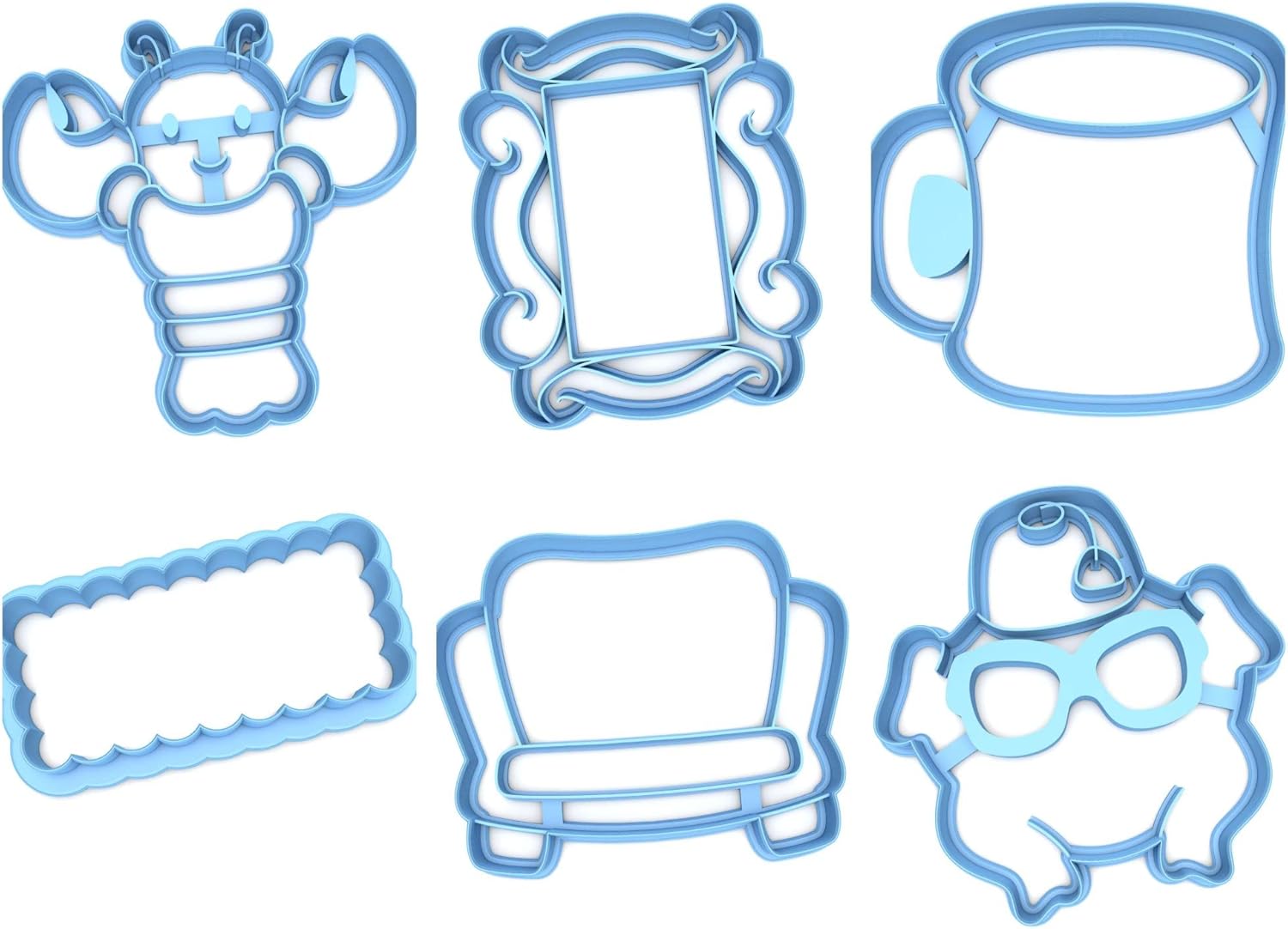 Inc Set of 6 Friendsgiving Cookie Cutter - Dishwasher Safe (3")