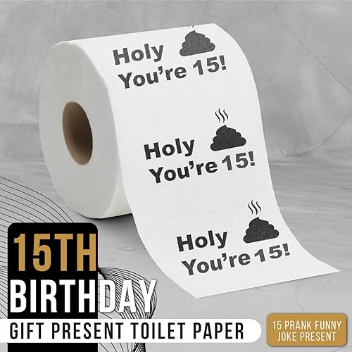 Miniatura 2 de Papel higiénico para decoración de cumpleaños número 33 para hombres y mujeres, diseño divertido, gran regalo gracioso, ecológico, ultrasuave y