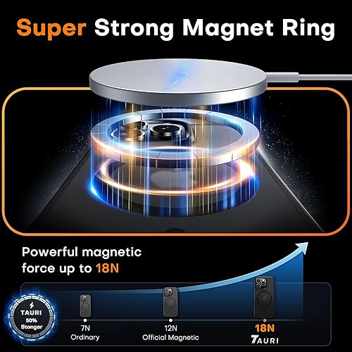 Miniatura 546 de TAURI Funda 3 en 1 para iPhone 13 Pro, [no amarilla] con 2 protectores de pantalla, funda delgada a prueba de golpes para iPhone 13 Pro, color negro