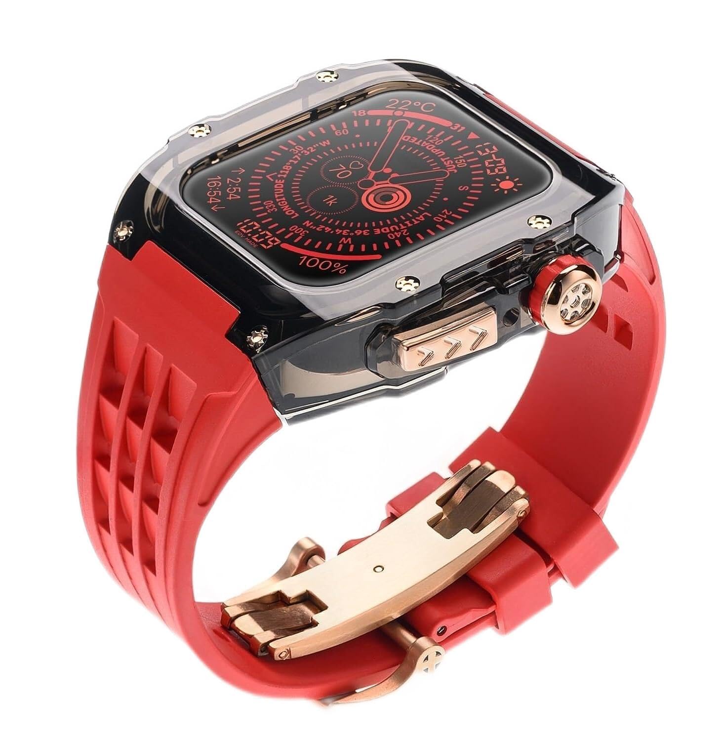 Kit de modification de style RM boîtier de montre transparent Apple Watch 49mm - 8