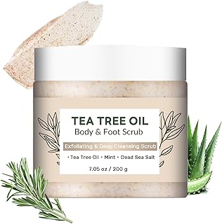 Tea Tree Body & Foot Scrub 7.05oz – Exfoliant...