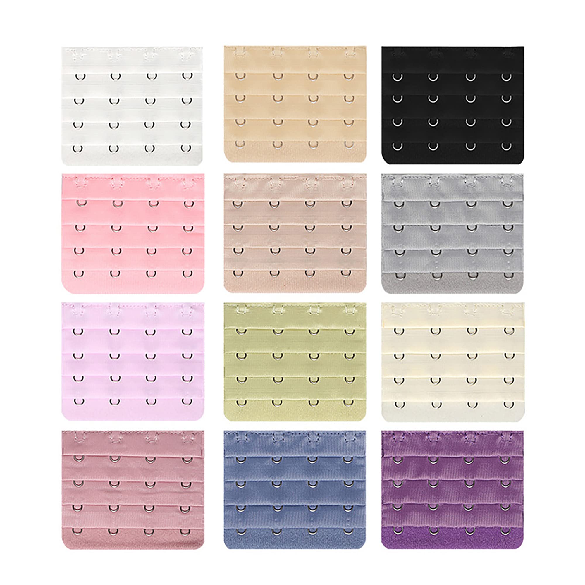 East Fantasy4 Hook Bra Extender Women's Soft and Comfortable Bra Extension