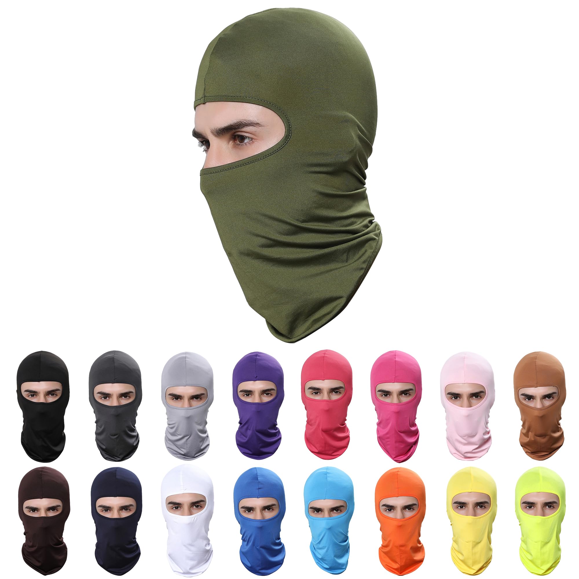Pukavt 1-6 Pack Balaclava Face Mask, Ski Mask for Men Women