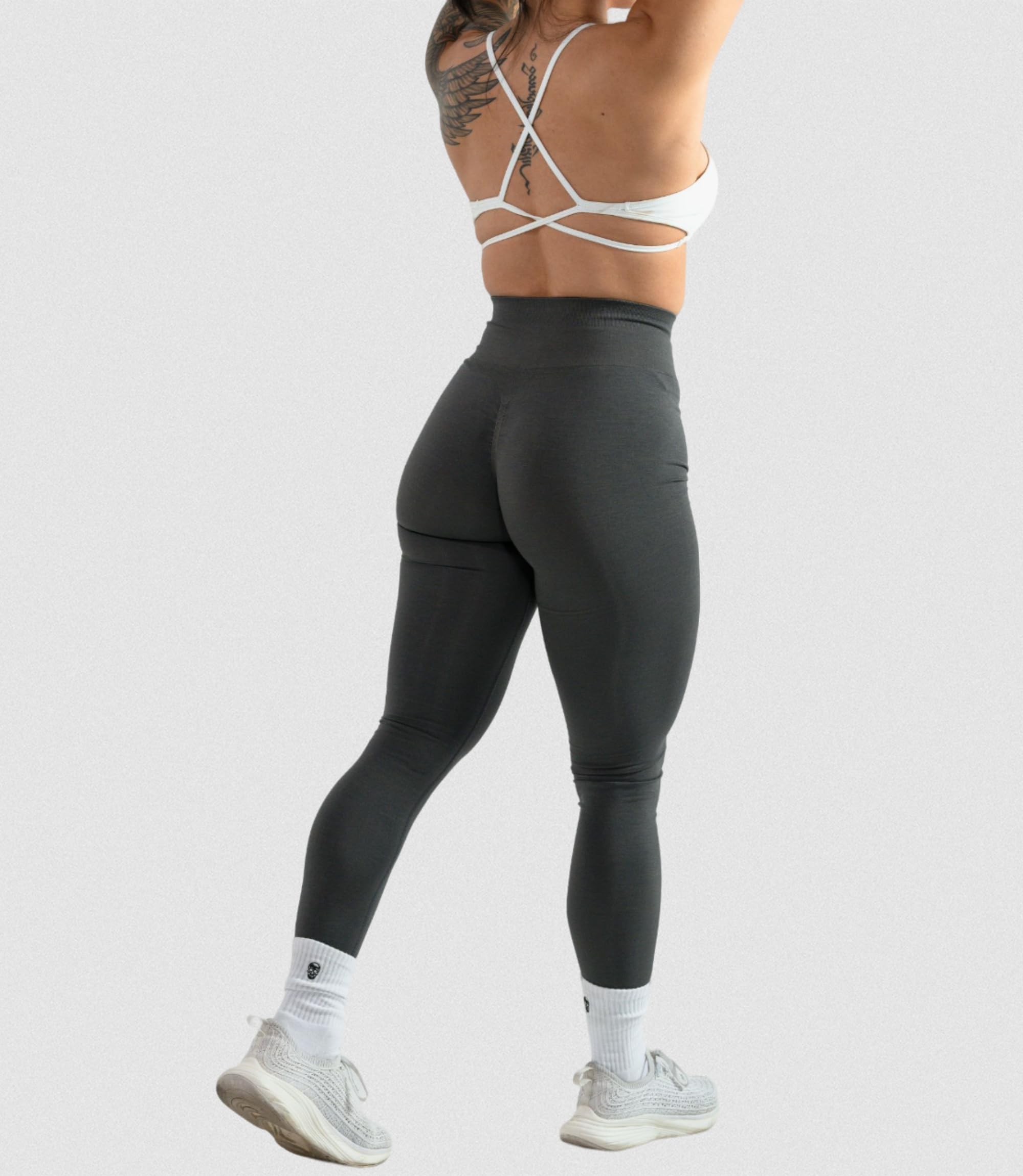 Gymreapers Bezszwowe legginsy treningowe Infinity dla kobiet, wysoka talia, bezszwowe legginsy do ćwiczeń, biegania, aktywnych spodni do jogi