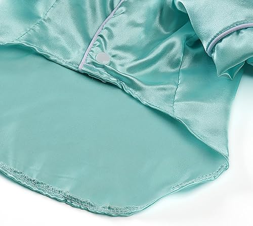 Miniatura 5 de Pijamas de seda suave para perros, ropa para mascotas, ropa cómoda y transpirable de bulldog francés, Yorkie Shih Tzu, conjunto