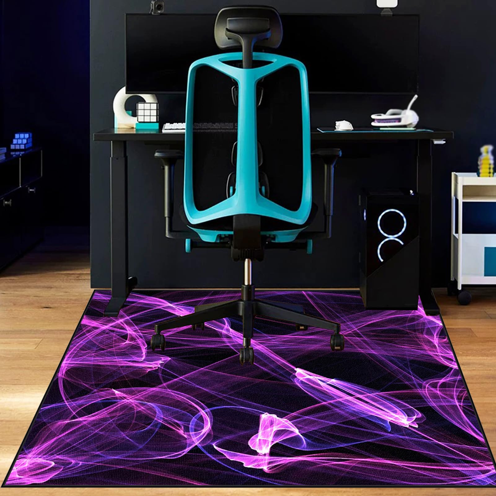 Office Gaming Chair Mat for Hard Floors | Chair Mat for Carpeted Floors Anti-Slip Desk Mat | Computer Gaming Chair Mat for Wooden Floor Protector for Home Office, Carpet Chair Mat 70 x 110 cm