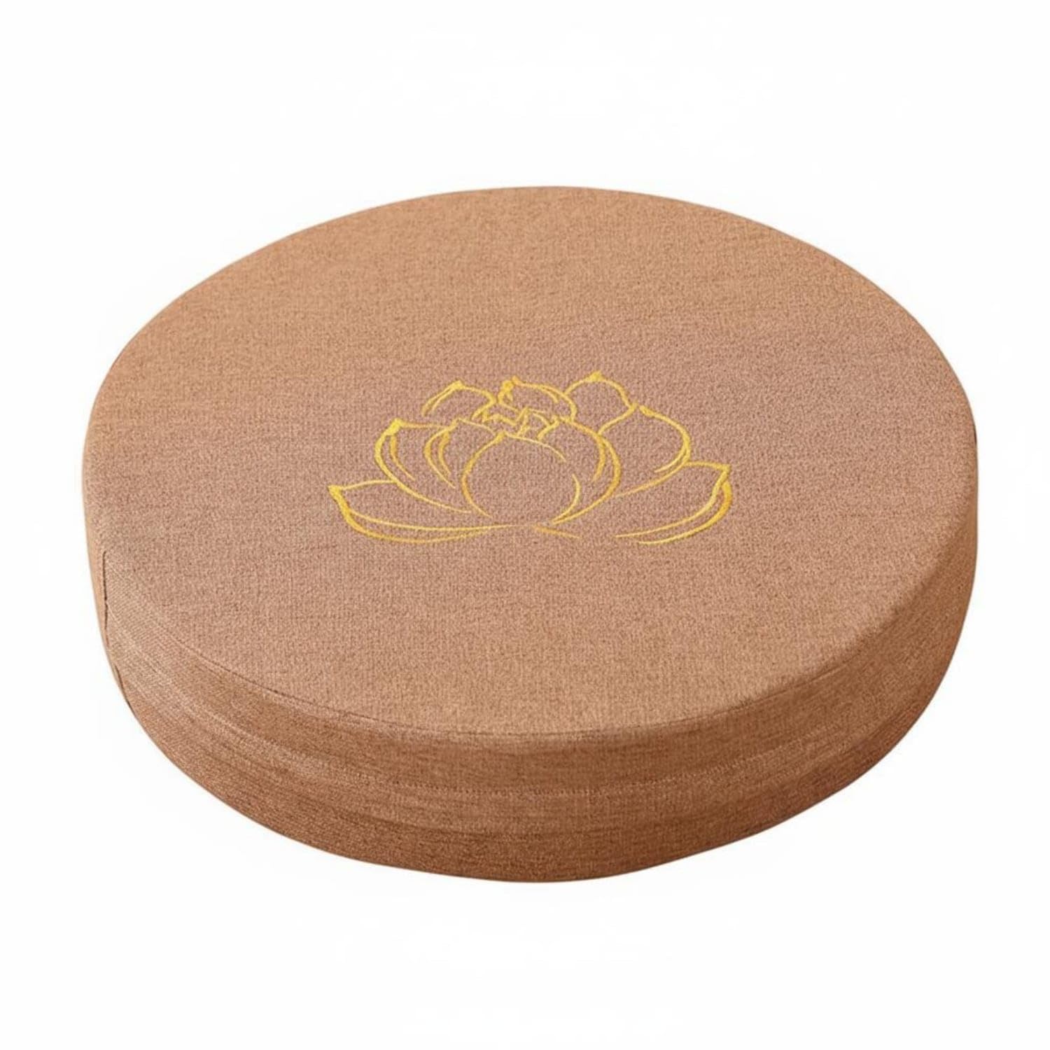 Removable Washable Cover Japanese Tatami Cushion Breathable Linen Textile Round Meditation Cushion Retains Shape Thick Floor Pouf All-Season Comfort for Meditators, Stretching Practitioners-image-19