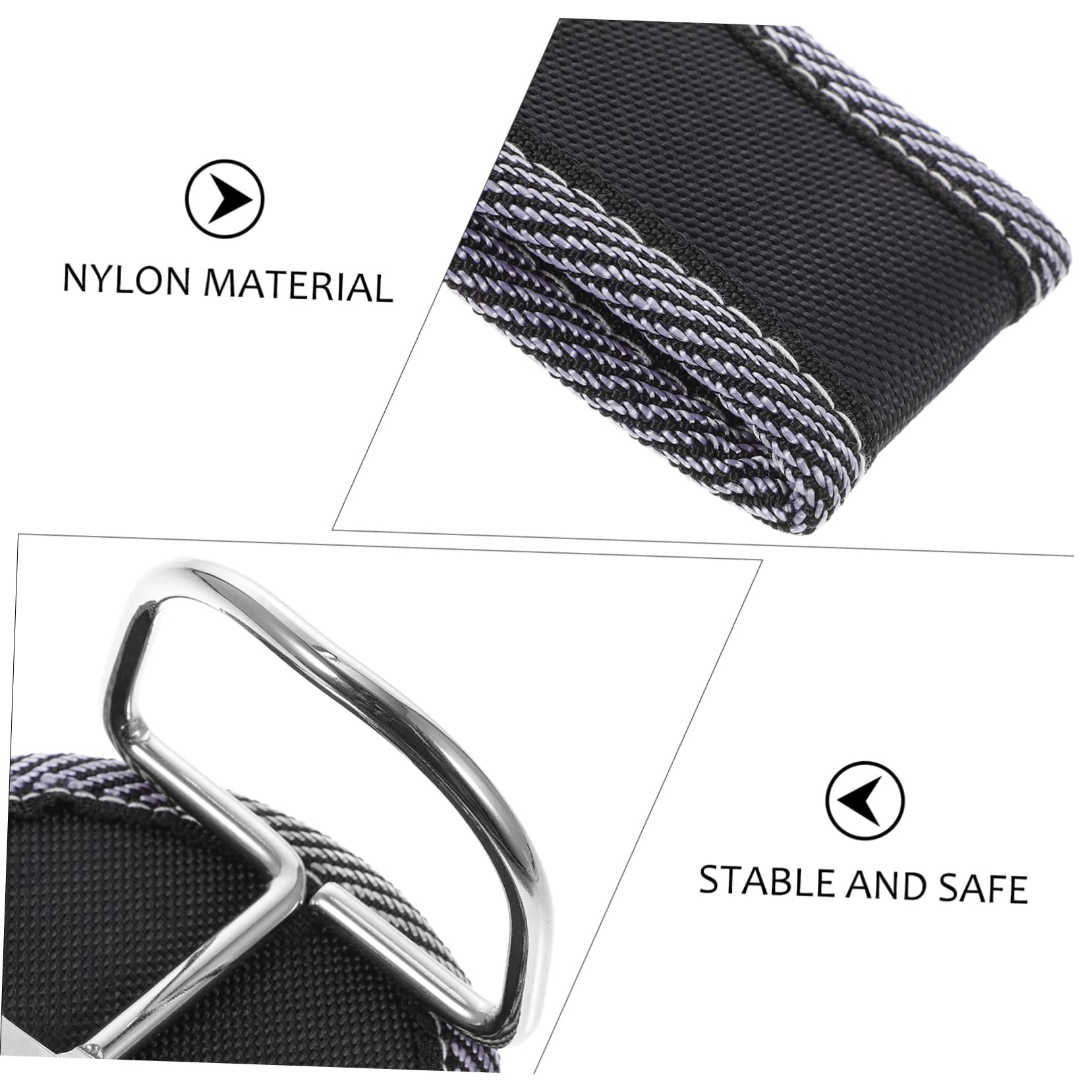 SOLUSTRE 3pièces Porte-Outils Métallique pour Ceinture Support De Marteau Et Clé Organisateur Pratique à Accrocher Compatible avec Ceintures Jusqu