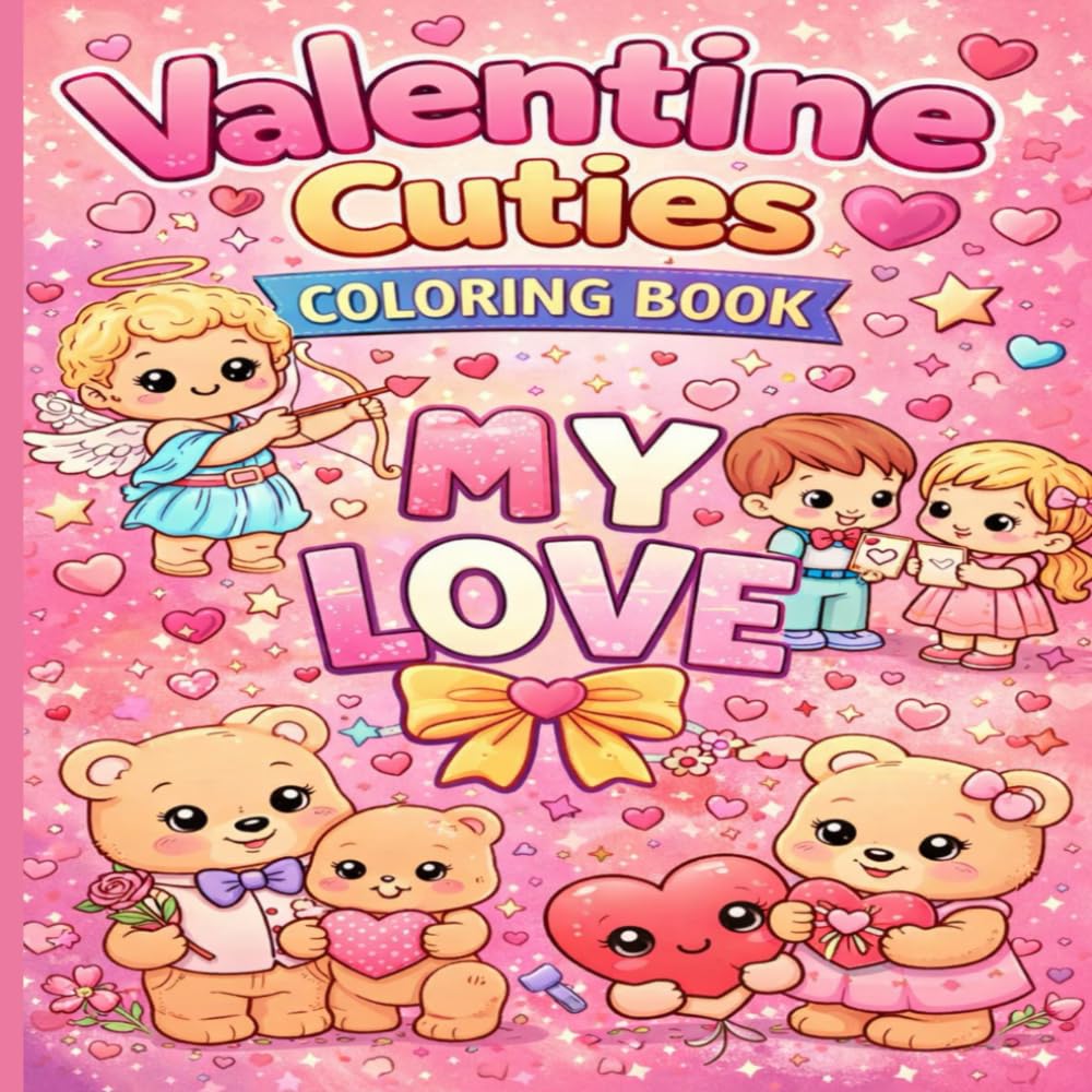 Valentine Cuties – A Cute Coloring Book