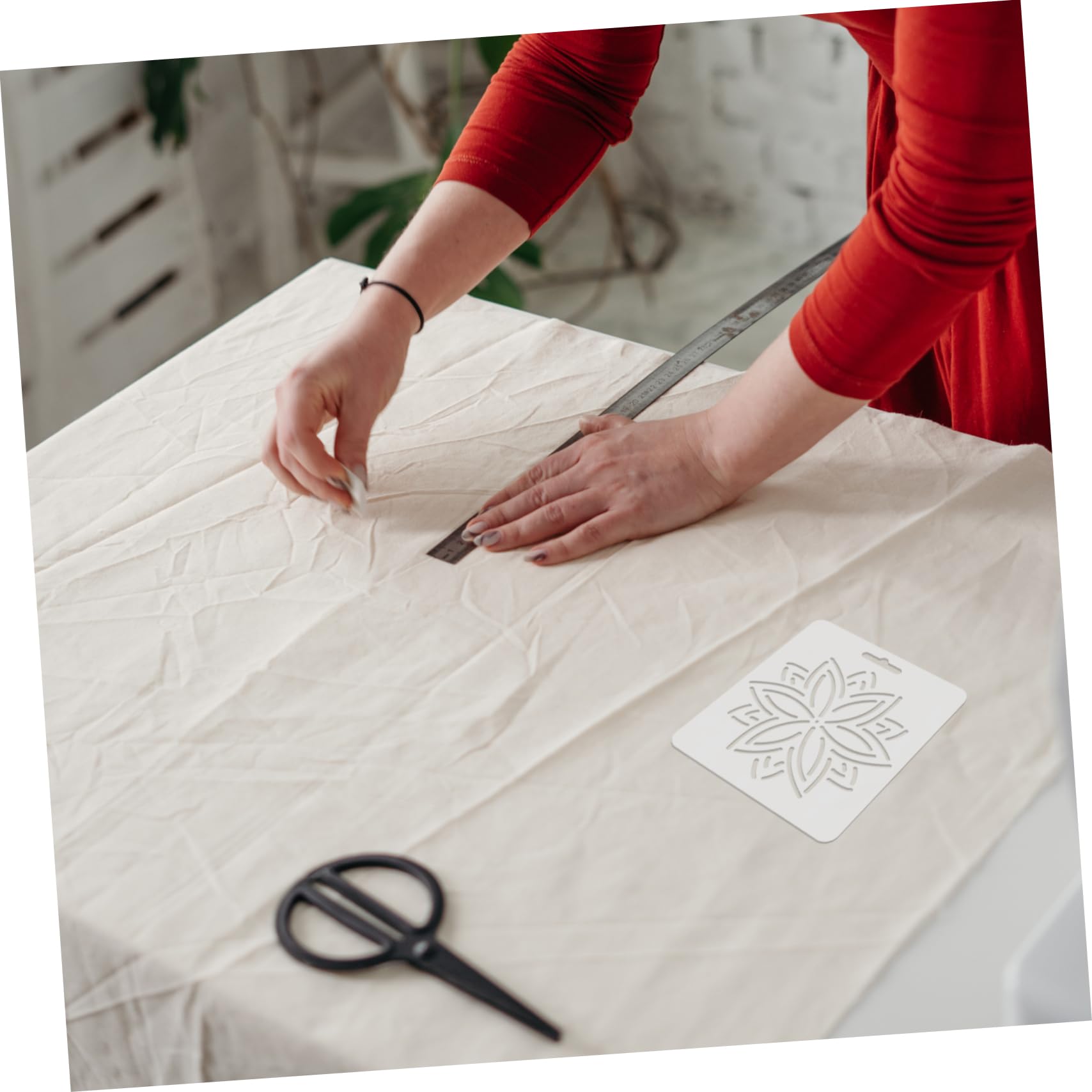 Regla de Patchwork Acrílica Multiusos 8 Piezas para Costura