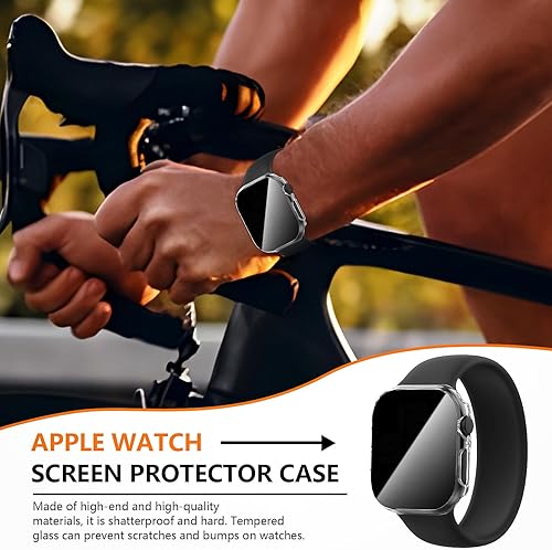 Vista 27 de Suoman Paquete de 3 fundas protectoras de pantalla de privacidad para Apple Watch Ultra 3/2/1 de 1.929 in (antimiradas), funda de vidrio templado