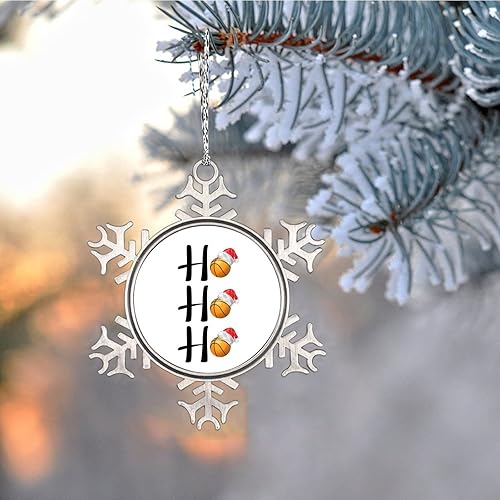 Vista 56 de Ho - Sombrero de voleibol de Navidad, adornos de copo de nieve, sombrero de Navidad, adornos de árbol de Navidad, adornos de Navidad personalizados