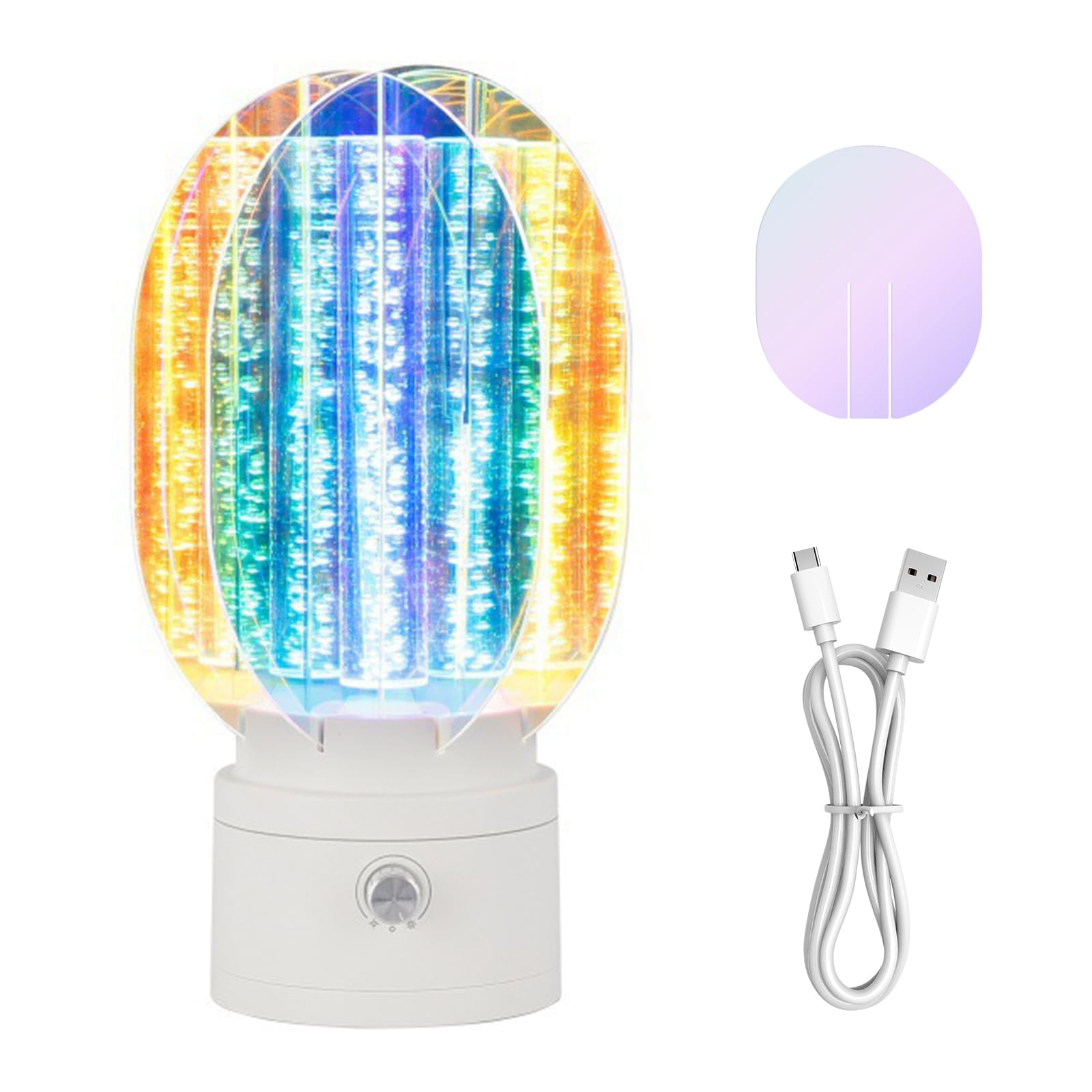 Luz Nocturna Giratoria 3D con Auroras Boreales, Proyector de Auroras Boreales Recargable con Usb y Regulador de Intensidad, Proyección Dinámica de 360 Grados Para Decorar el Dormitorio O el Hogar y