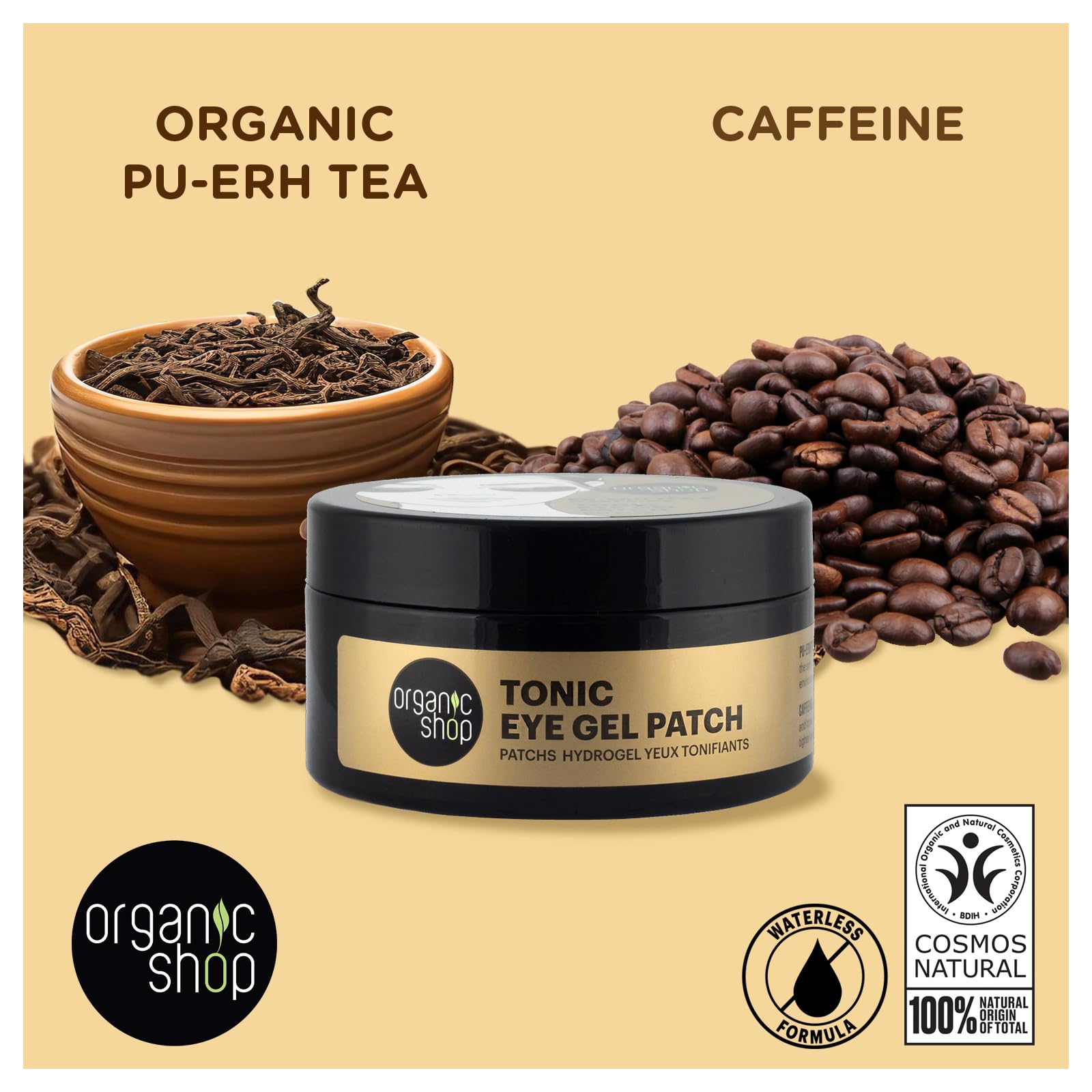 ORGANIC SHOP PU-ERH TEA GEL DE OJOS PACK 60UN