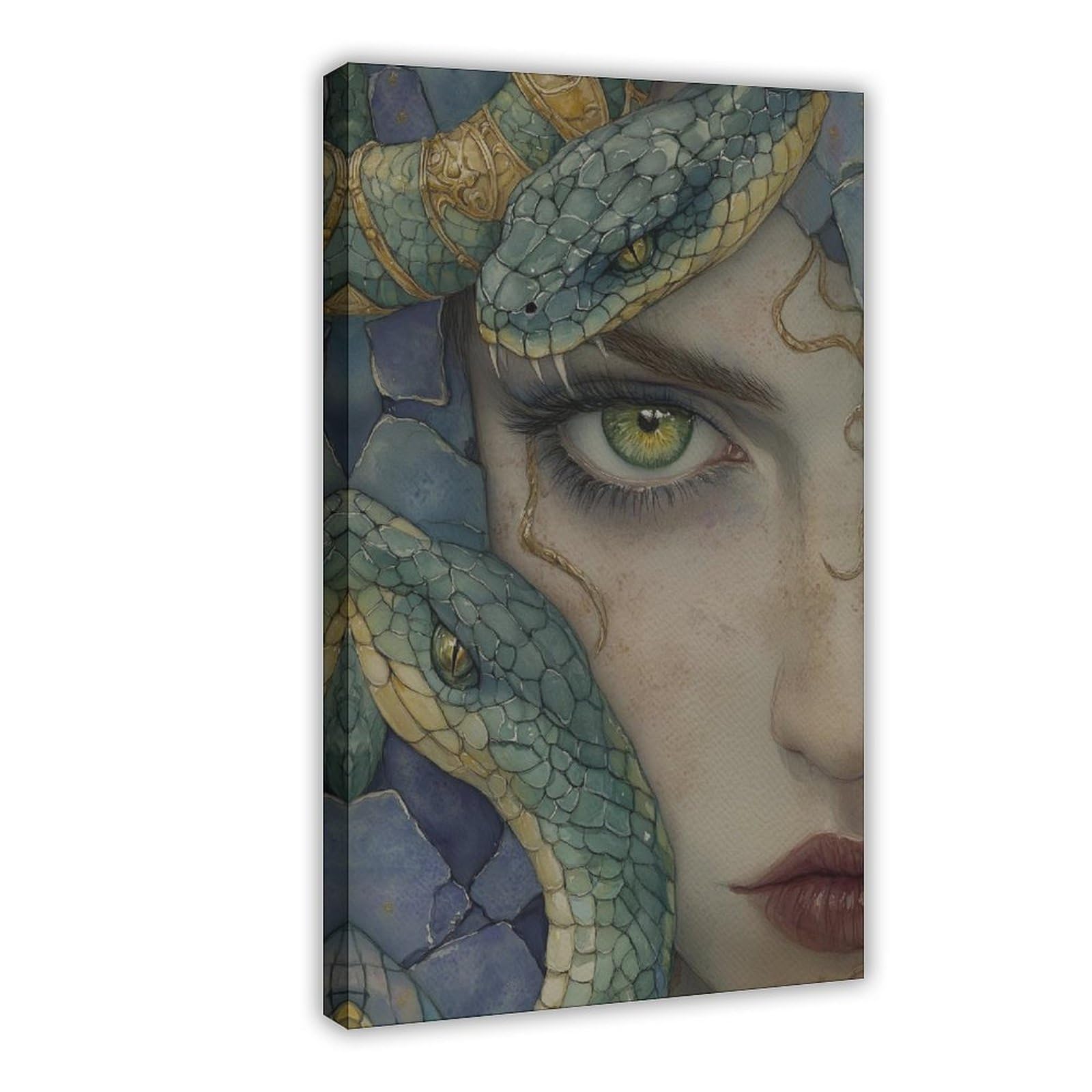 Qgvbgf Medusa Greek Mythology Canvas Poster Bedroom Decor Landscape Office Room Decor Gift 08X12inch(20X30cm)