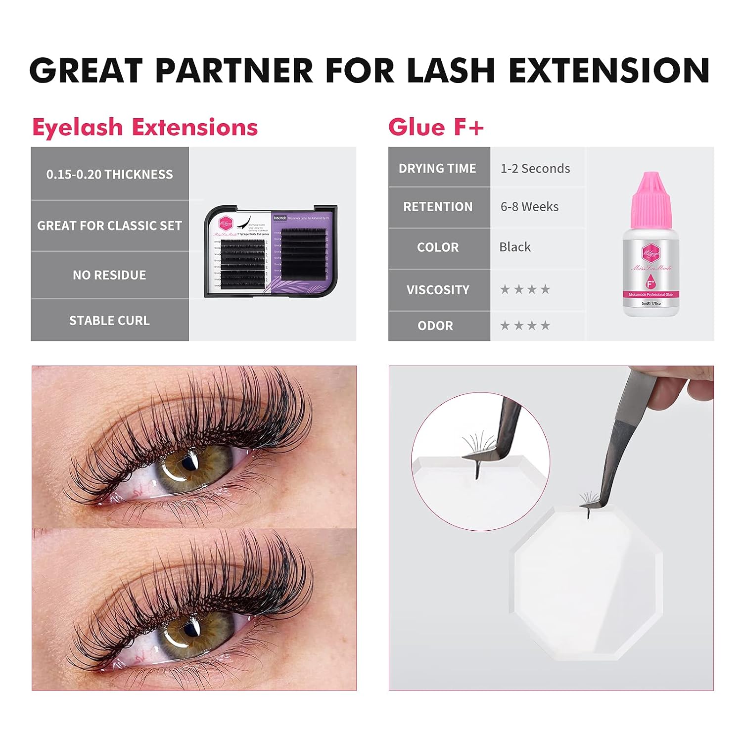 MIILAMOD Eyelash Extension kit,Lash Kit For Eyelash Extensions,Lash Mannequin Head,Professional Mannequin Head Training For Beginners Eyelashes Extensions Practice Exercise Set