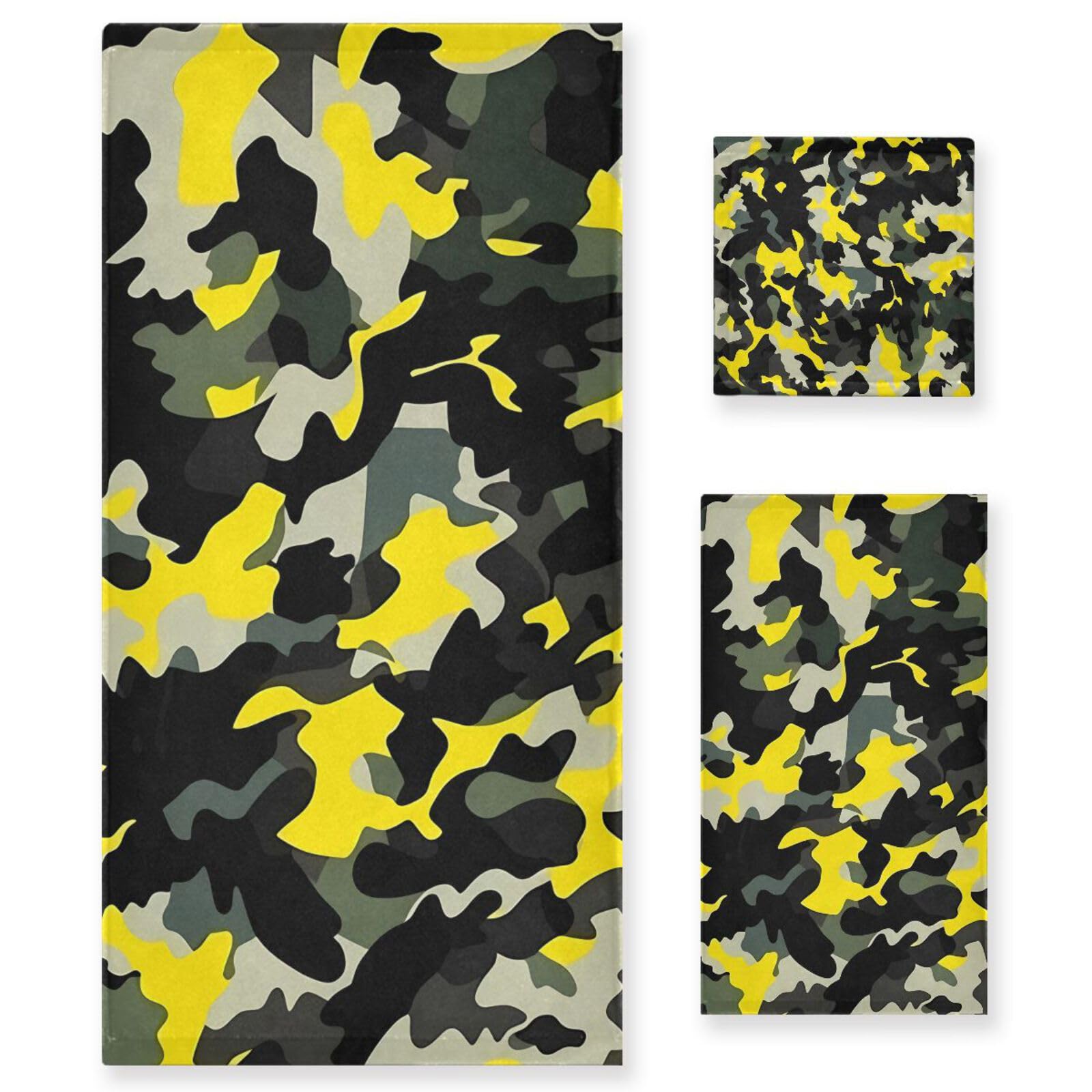 Set di 3 asciugamani decorativi per il viso, 1 asciugamano da bagno, 1 asciugamano per le mani, 1 panno da bagno, 1 panno per la casa, cucina e famiglia