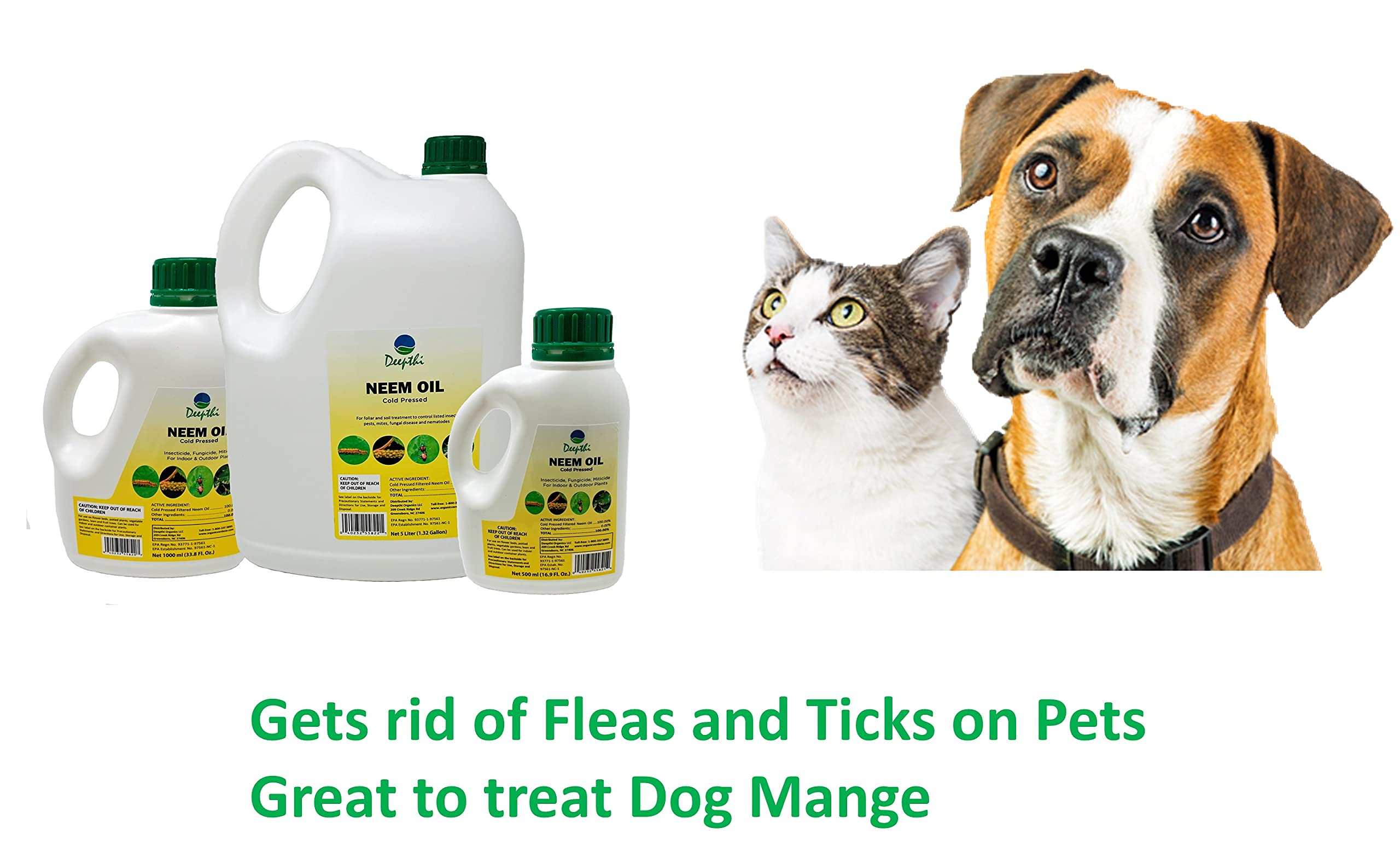 Buy Deepthi Neem Oil Cold Pressed for Plants 1.32 Gallon (5 Liter) Bulk Size Spray for