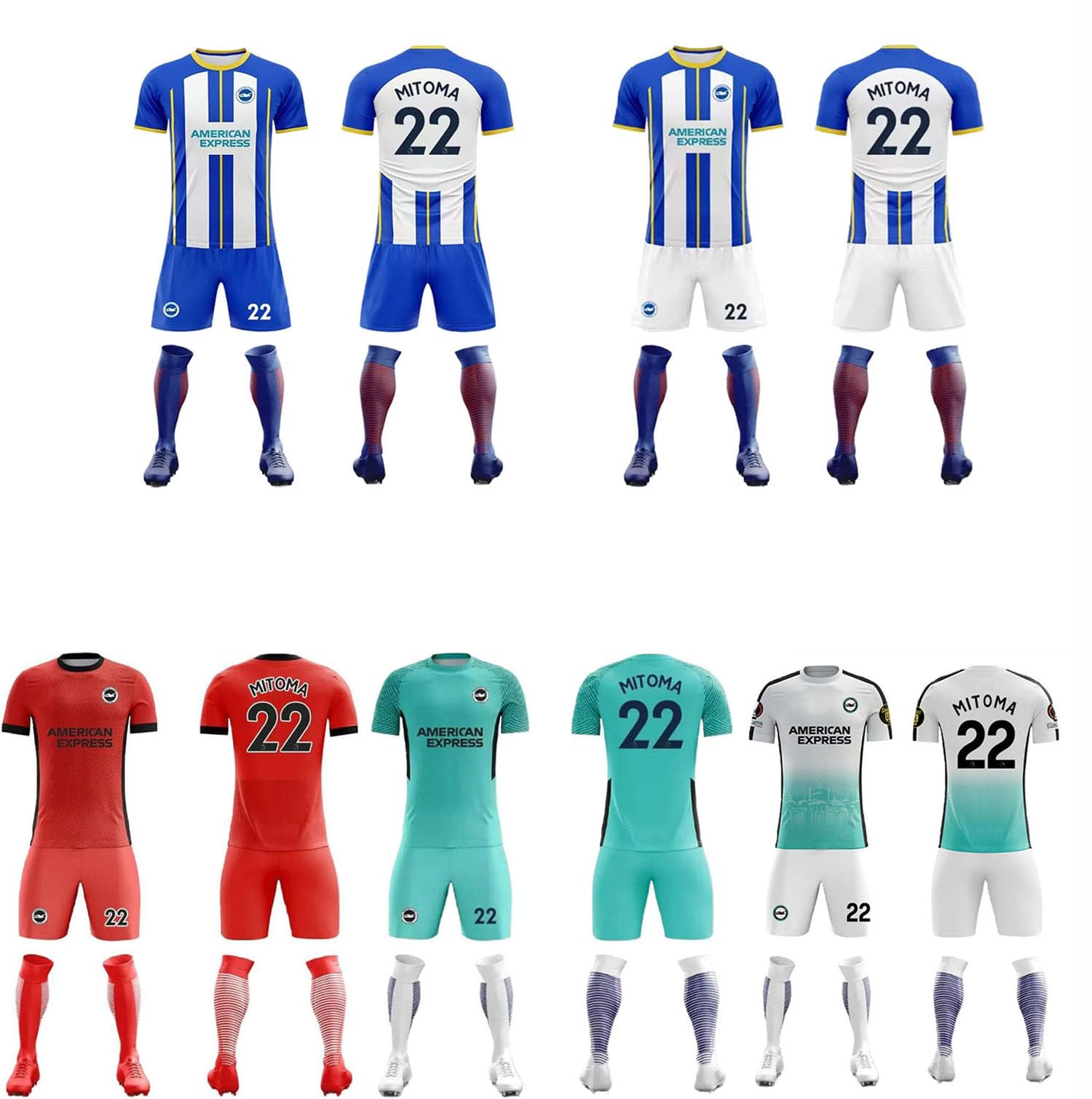 Amazon.co.jp: HHTOP(うんどう) ブライトン 三笘薫 ユニフォーム