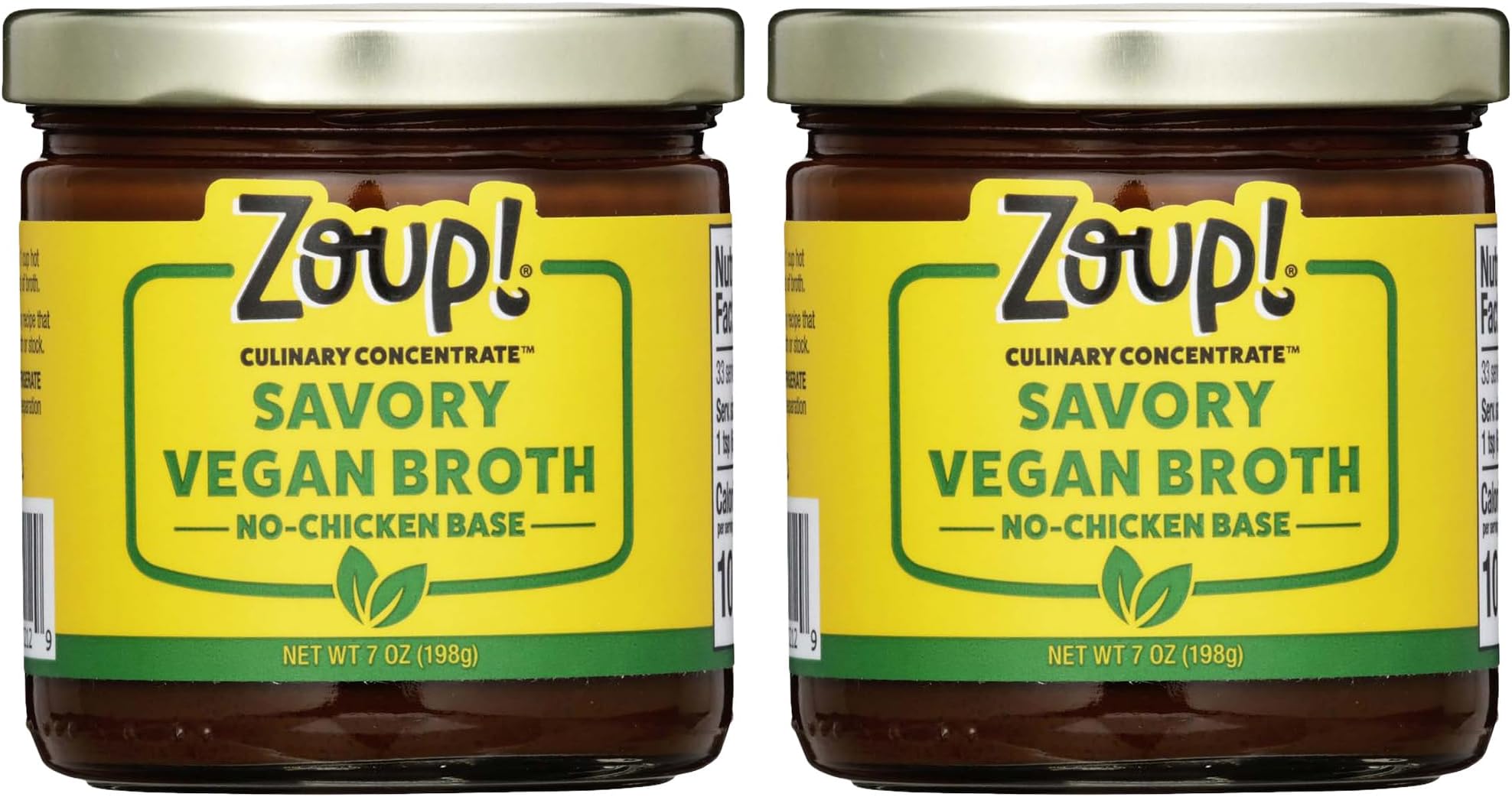 Good, Really Good Savory No-Chicken Vegan Broth Culinary Concentrate - Keto-Friendly, Gluten Free, Sugar Free, Non-GMO - Great for Stock, Bouillon, Soup Base or in Gravy - 2-Pack (8 oz)…