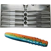 Do It Molds Aluminium CNC Premium Soft Plasti Mold Lure Making Injection Molds Fishing Lures Do it Mold 95326 Midwest Finesse Rig - 8 Cavity, 2.7 inch, Silver