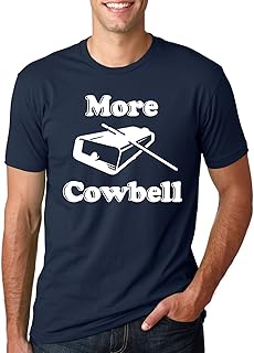 Crazy Dog Mens More Cowbell T Shirt Funny Novelty Tee