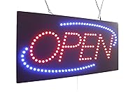 Algopix Similar Product 12 - Open Sign 24 with Blue Oval TOPKING