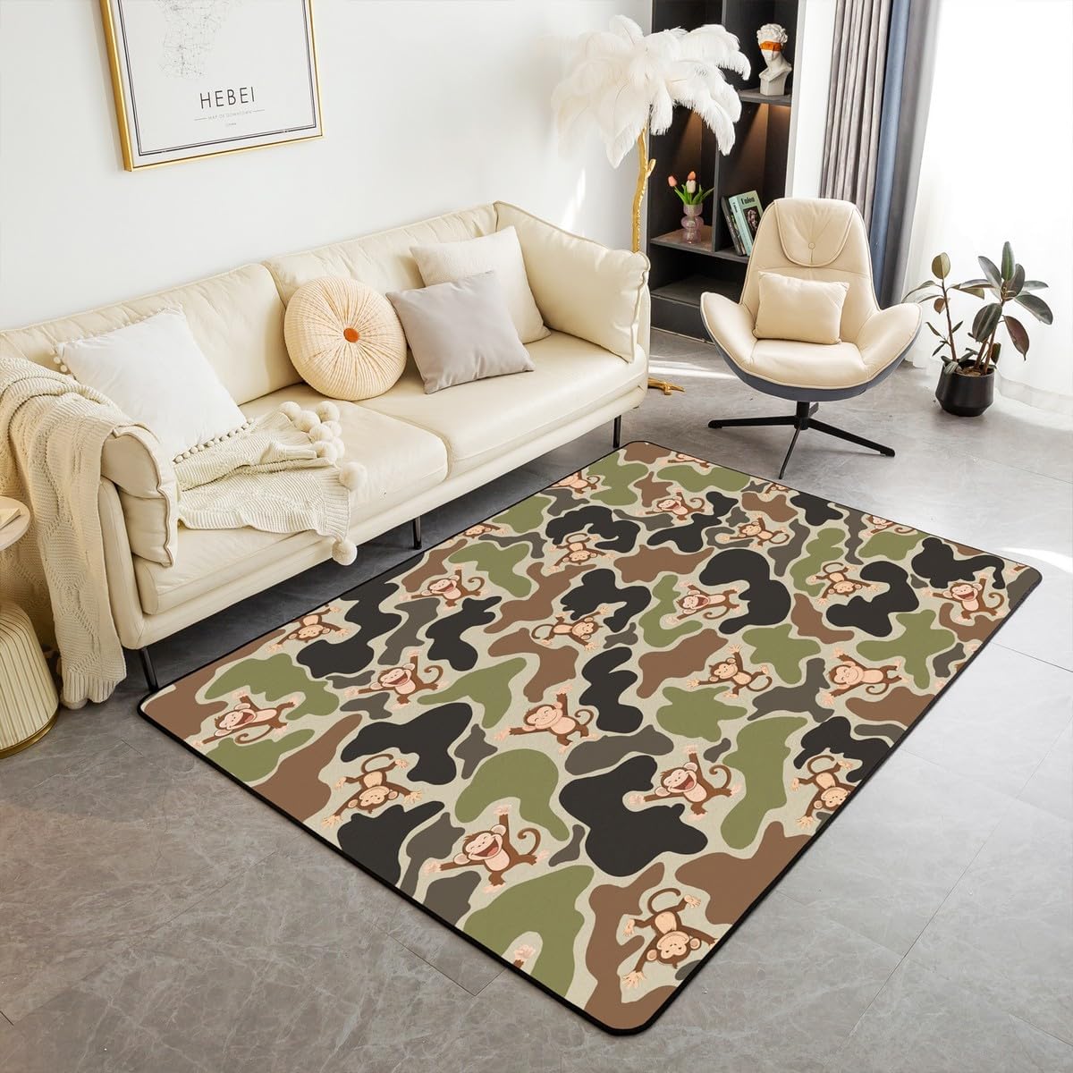 jejeloiu Kids Pink Grey Black Area Rug 5x7 Abstract Decor Carpetr for Boys Girls Teens Bedroom Decor Geometric Living Room Rugs for Bedroom Soft Microfiber Women Men Modern