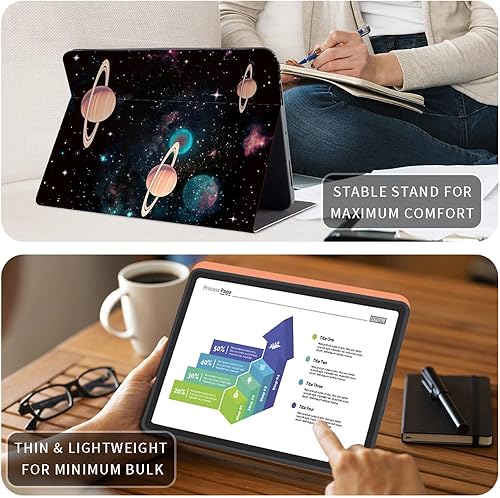 Vista 200 de Funda para Kindle de 6 pulgadas (11.ª generación, versión 2024/2022) delgada de piel sintética, ajustable, multiángulo, Smart Shell con función