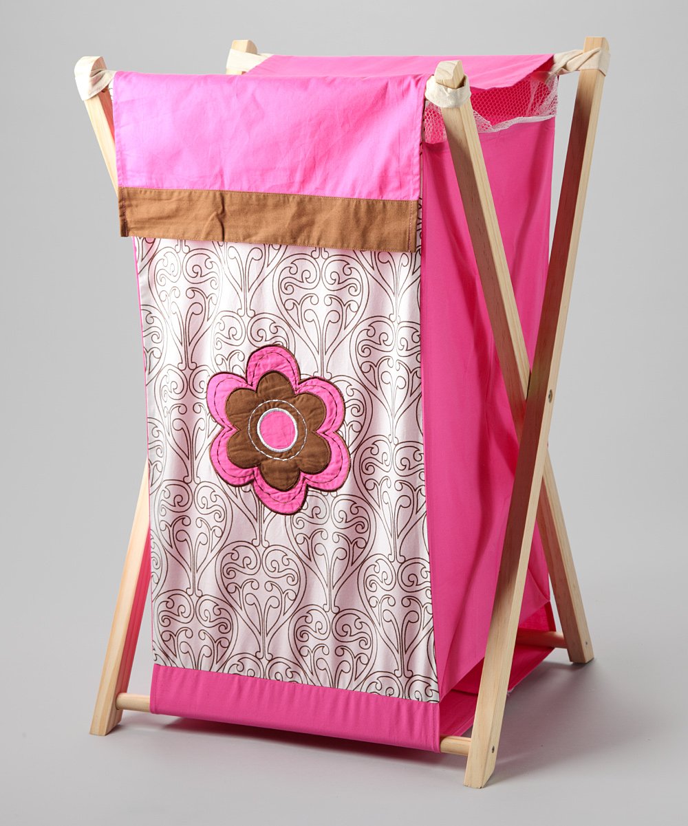 Bacati - Damask Pink/chocolate Hamper