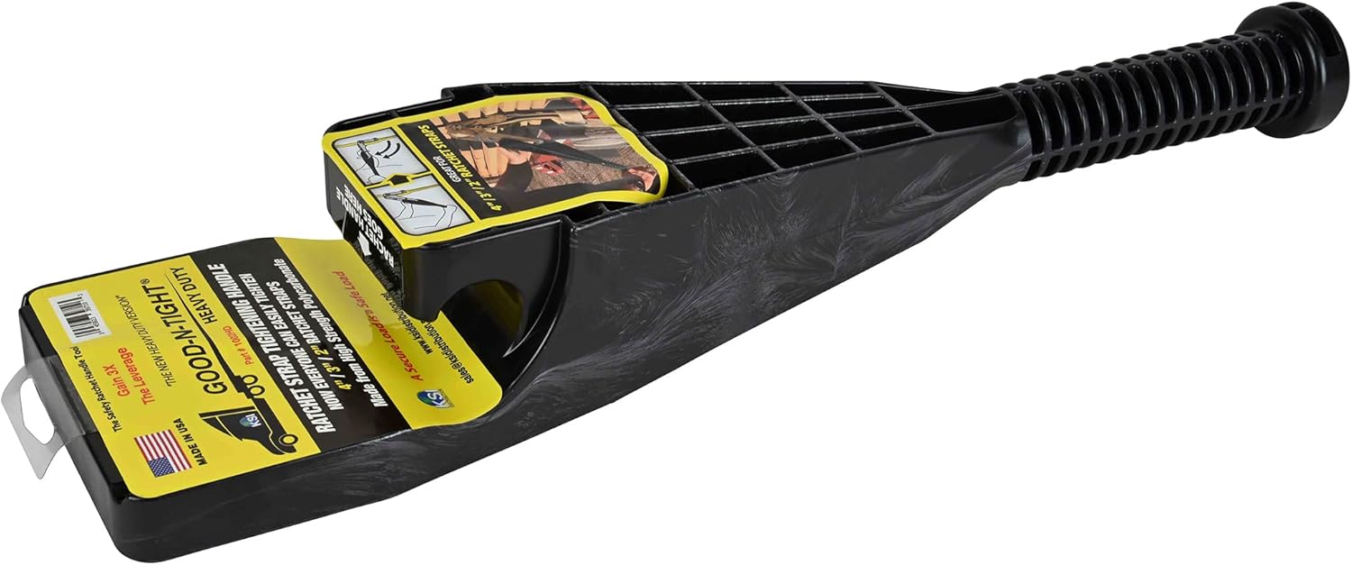 Mytee Products Black Polycarbonate Good-N-Tight Tie Down Ratchet Straps Tightening Handle for Heavy Duty Trailer Cargo