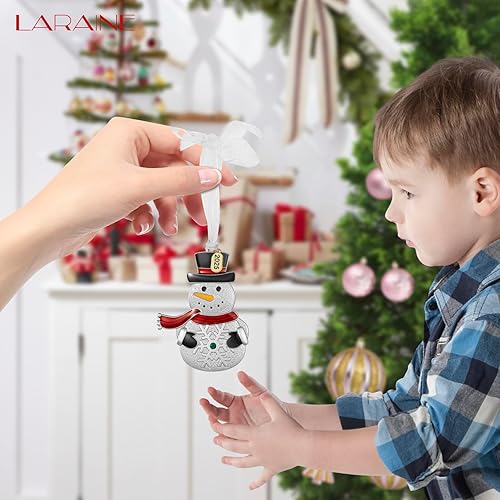 Miniatura 4 de Laraine Adornos para árbol de Navidad Colgante decorativo colgante de árbol de coche, regalo de vacaciones, decoración del hogar (muñeco de nieve