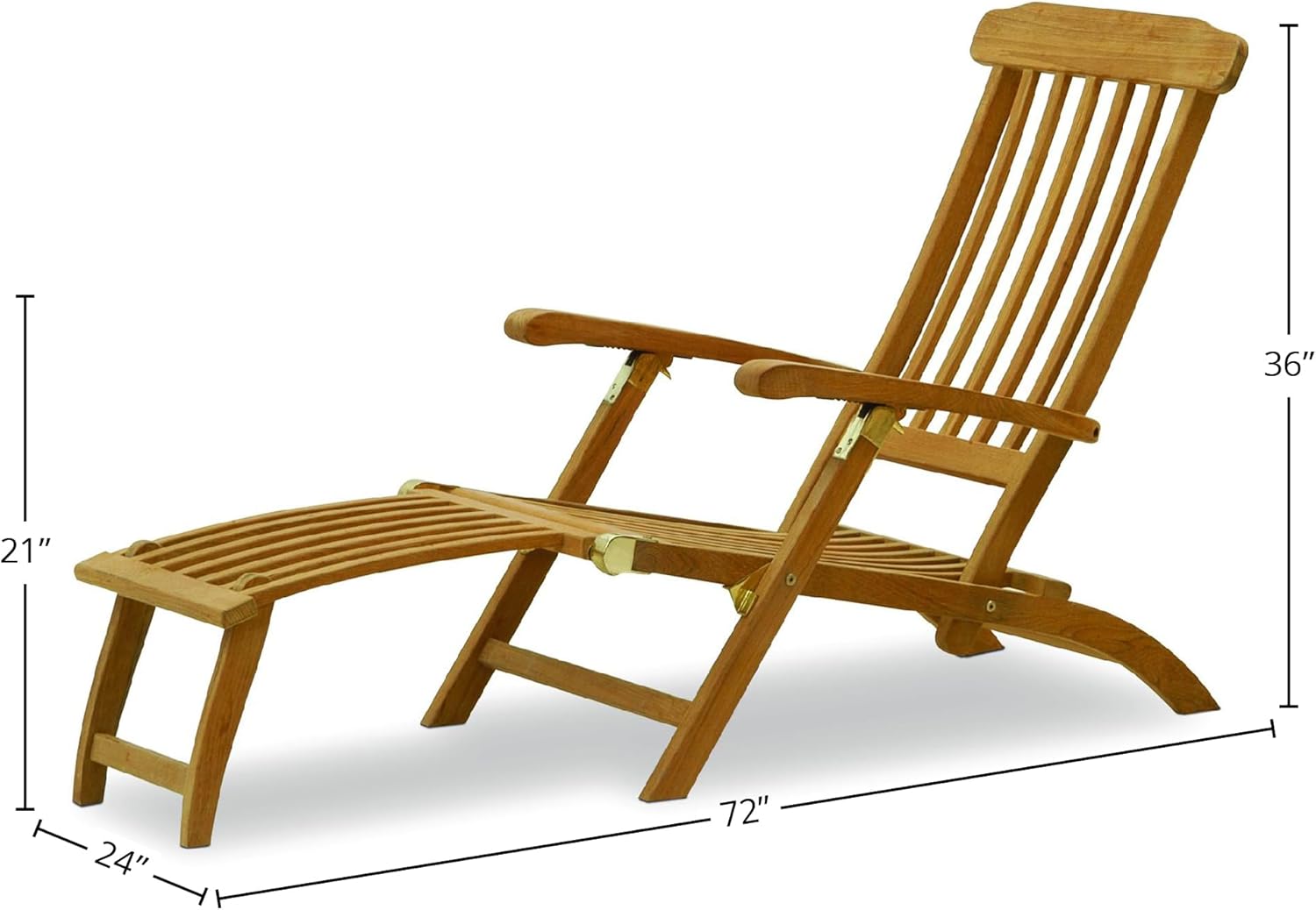 Captain's Teak Steamer, Natural