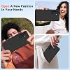 Kukiwhy Silicone Case with 1 Lanyard Thin Slim Case with Microfibre Inner Lining for Samsung Galaxy A57 All-Round Protection with Scratch-Resistant Protective Case Black