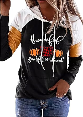 Susongeth Its Fall Yall Hoodie for Women Thanksgiving Pumpkin Long Sleeve Shirt Fall Pullover Top