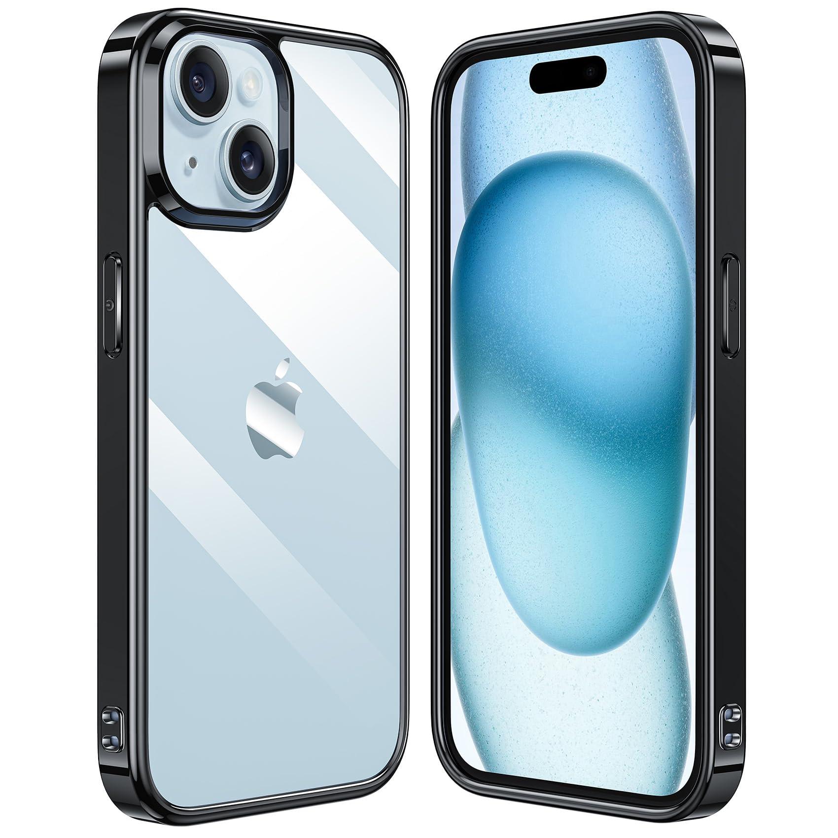 Amazon.co.jp: NIMASO ケース iPhone15 用 クリア カバー 背面