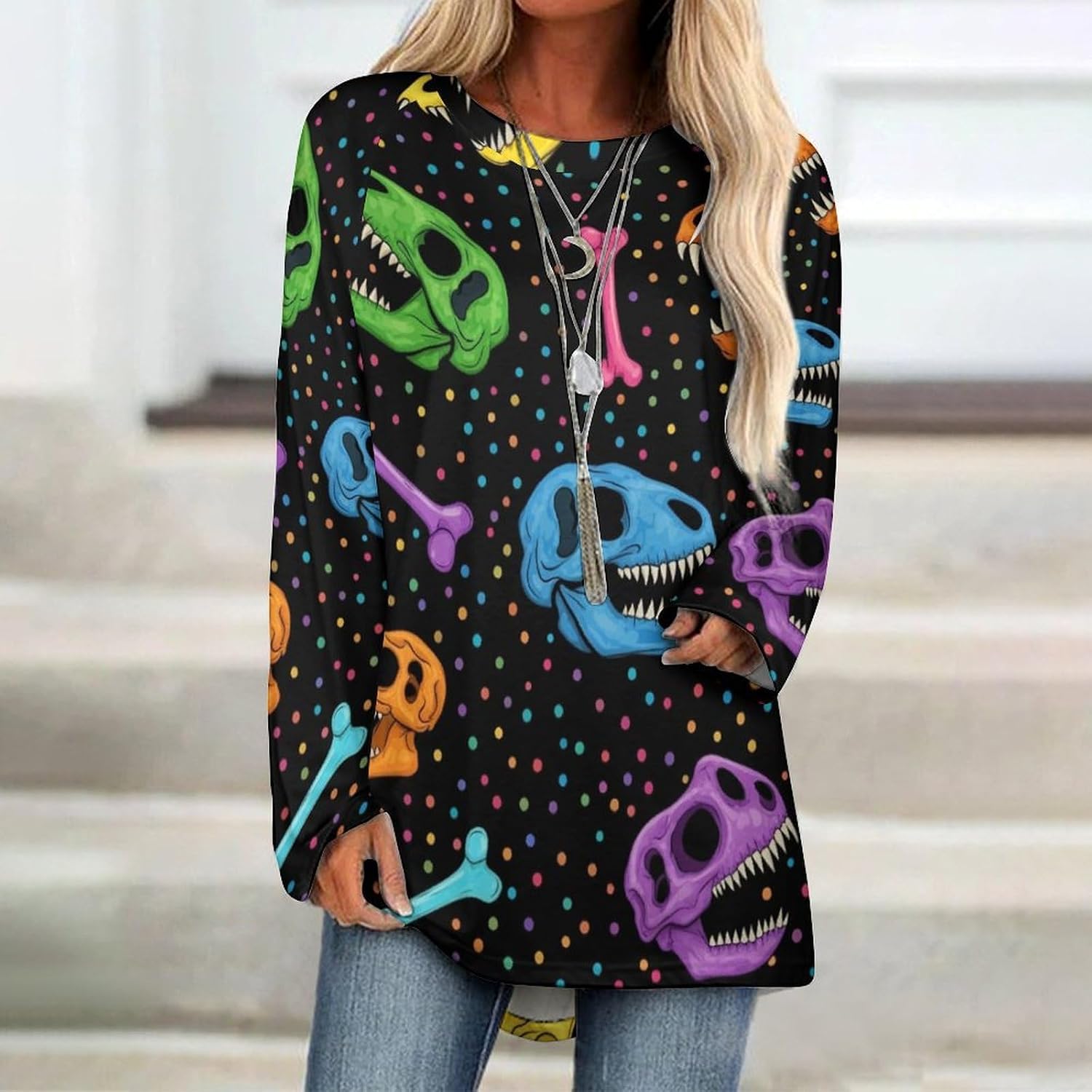 Women's Raglan Long Sleeve T-Shirt Casual Crewneck Blouse, Soft Basic Long Top