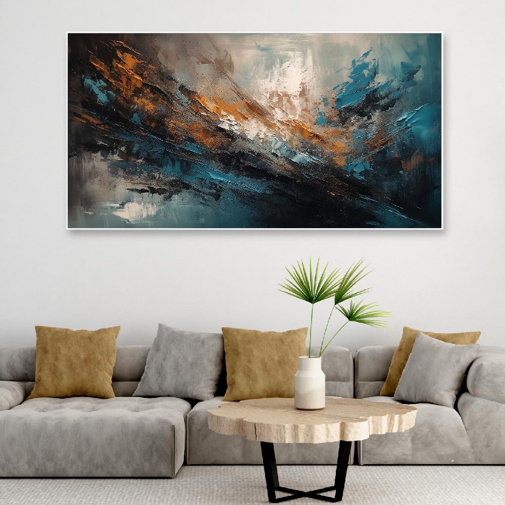 DEKORSTATION Vibrant and Abstract Multicolor Floating Frame Canvas Wall Painting for Home and Office Decor (48 Inch L x 24 Inch H) (B0D3357C9F) Amazon Price History, Amazon Price Tracker
