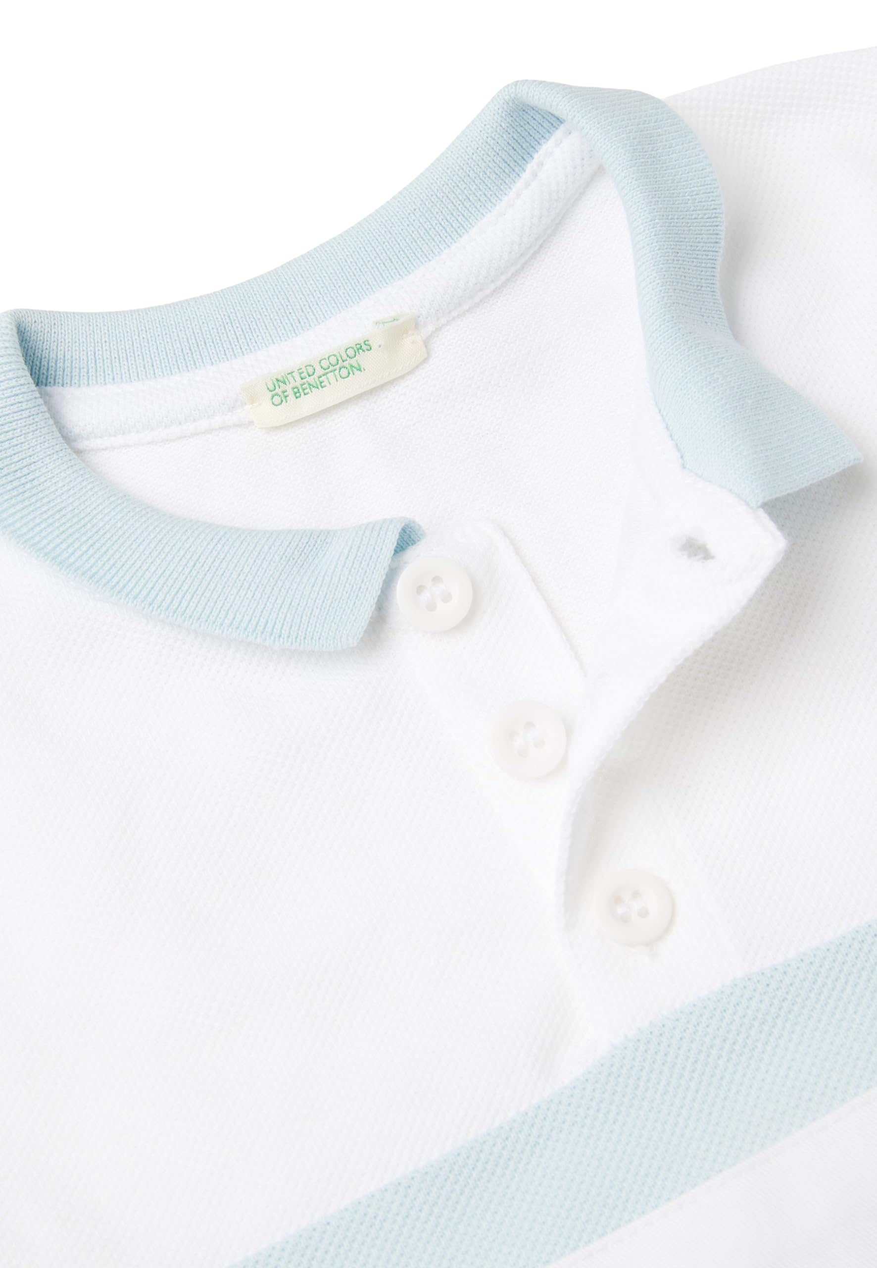 United Colors of Benetton Maglia Polo M/M 3088A3004, Polo Mixte bébé, Bianco,